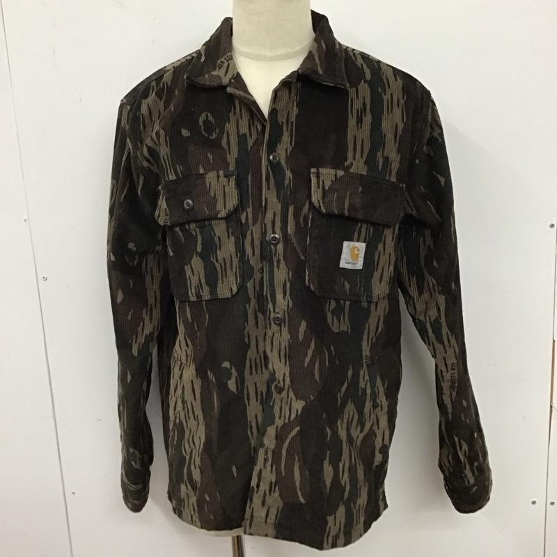 カーハート Carhartt ジャケット、上着 ジャケット、ブレザー I028827 コーデュロイ WHITSOME SHIRT JACKET シャツジャケット M カモフラージュ柄・迷彩 マルチカラー / マルチカラー /  メンズ USED 古着 中古 10123526
