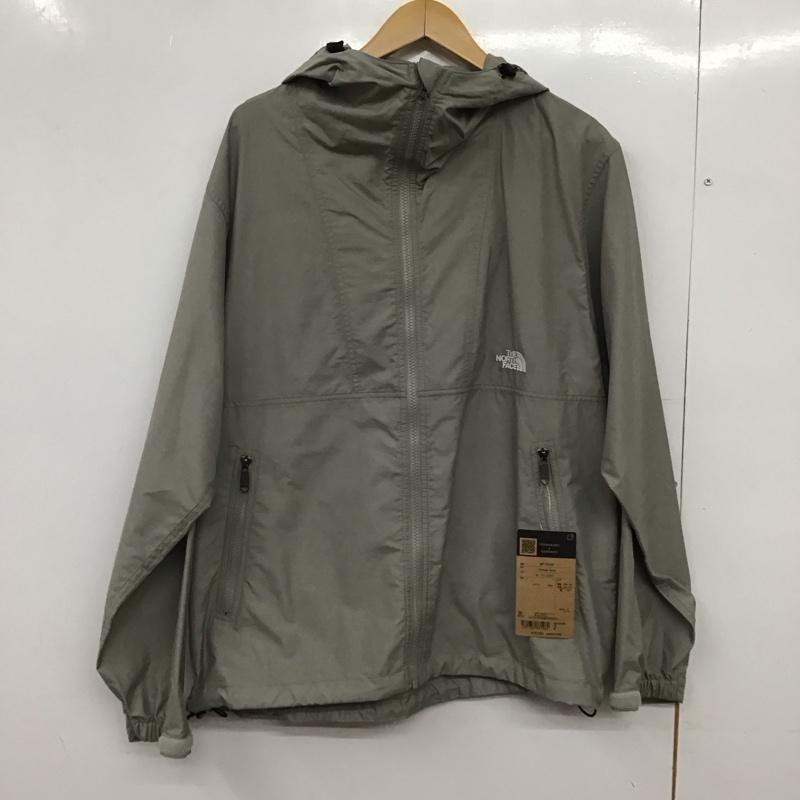 ザノースフェイス THE NORTH FACE ジャケット、上着 ジャンパー、ブルゾン np72530 コンパクトジャケット ジップアップジャケット パーカー M ロゴ、文字 灰 / グレー /  メンズ USED 古着 中古 10150112