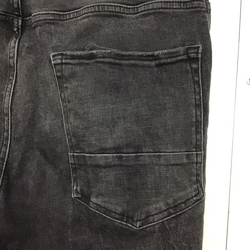 ザラ ZARA パンツ デニム、ジーンズ デニムパンツ スリムパンツ カジュアルパンツ ストレッチパンツ 44インチ 無地 黒 / ブラック /  メンズ USED 古着 中古 10141261