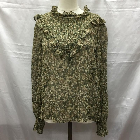 ザラ ZARA カットソー 長袖 長袖カットソー シャツカットソー 総柄 XS 総柄 マルチカラー / マルチカラー /  レディース USED 古着 中古 10115789