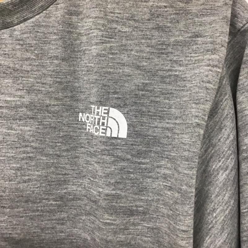 ザノースフェイス THE NORTH FACE Tシャツ 半袖 nt81702z Tシャツ 半袖カットソー プリントTシャツ L ロゴ、文字 灰 / グレー /  メンズ USED 古着 中古 10128639