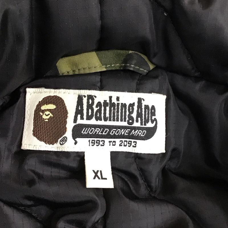アベイシングエイプ A BATHING APE ジャケット、上着 ジャンパー、ブルゾン ジップアップジャケット ロングジャケット アウター フード付きアウター XL 総柄 マルチカラー / マルチカラー /  メンズ USED 古着 中古 10119224