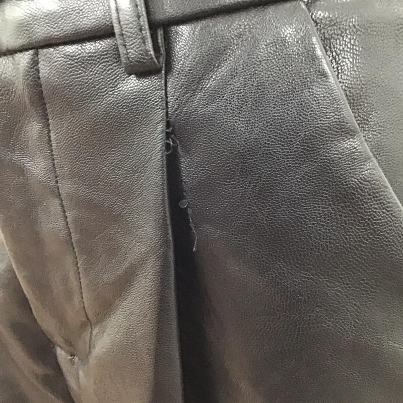 ダブル シー WC パンツ ショートパンツ wc22sp04-l0012 フェイクレザータックショートパンツ FREE 無地 黒 / ブラック /  レディース USED 古着 中古 10122264