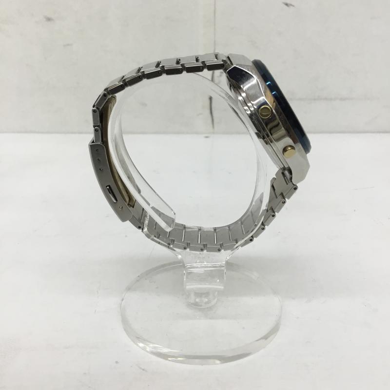 カシオ CASIO 腕時計 デジタル カシオ50周年記念CASIOTRON TRN-50 ロゴ、文字 銀 / シルバー /  メンズ USED 古着 中古 10150357