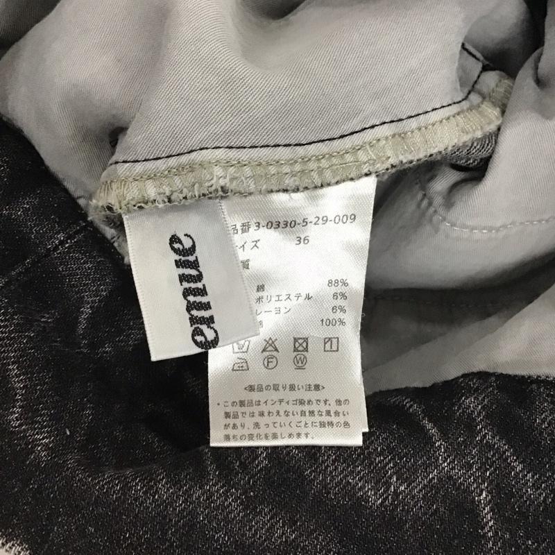 フレディ エミュ fredy emue パンツ デニム、ジーンズ 03-0330-5-29-009 36 無地 黒 / ブラック /  レディース USED 古着 中古 10134706