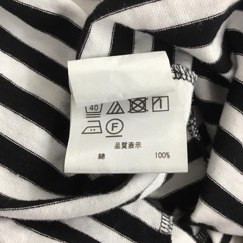 ルミノア Le Minor Tシャツ 長袖 1 ボーダー柄 白 / ホワイト / X 黒 / ブラック /  レディース USED 古着 中古 10133839