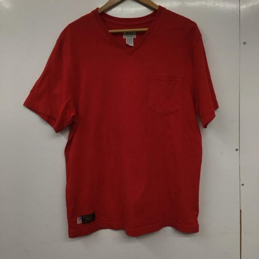 ダブルタップス WTAPS Tシャツ 半袖 半袖カットソー 無地Tシャツ Vネックカットソー L 無地 赤 / レッド /  メンズ USED 古着 中古 10138750