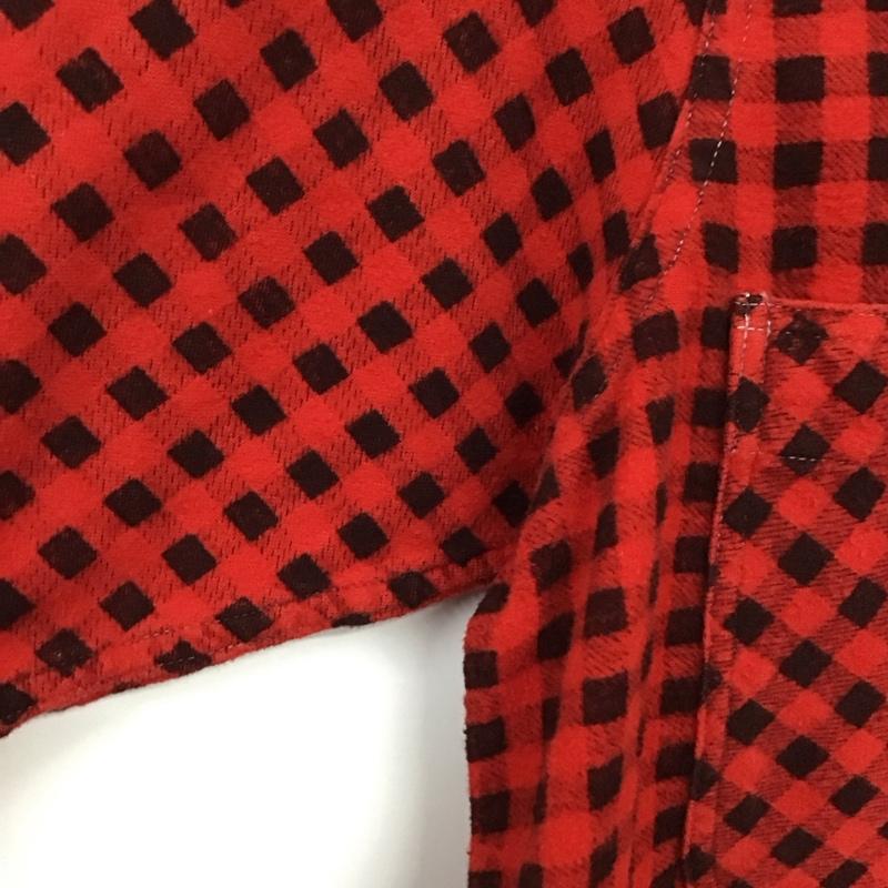 ポーラー POLAR シャツ、ブラウス 長袖 チェック 赤 / レッド /  メンズ USED 古着 中古 10130886