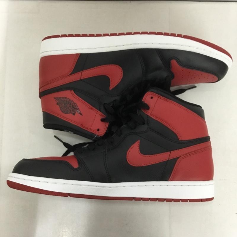 ナイキ NIKE スニーカー スニーカー 555088-023 AIR JORDAN 1 RETRO HIGH OG 28.5cm 箱有 28.5cm ロゴ、文字 黒 / ブラック / X 赤 / レッド /  メンズ USED 古着 中古 10140398
