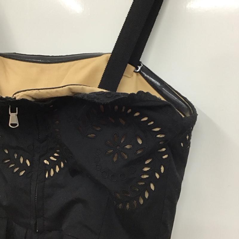 マークバイマークジェイコブス MARC by MARC JACOBS ワンピース ひざ丈スカート 0 無地 黒 / ブラック /  レディース USED 古着 中古 10130061