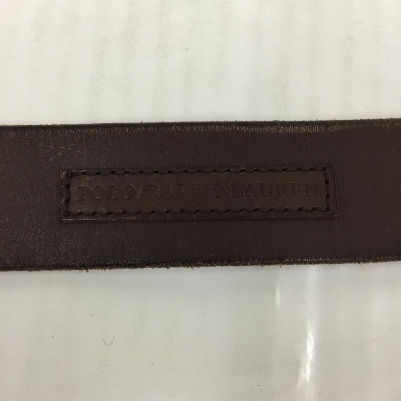 ポロラルフローレン POLO RALPH LAUREN ベルト・バックル ベルト レザー ロゴ、文字 茶 / ブラウン /  メンズ USED 古着 中古 10105709