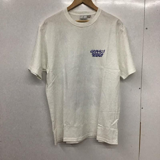 グラミチ GRAMICCI Tシャツ 半袖 g4fu-t097 ナッピングクライマーTシャツ プリントTシャツ 半袖カットソー L プリント 白 / ホワイト /  メンズ USED 古着 中古 10138783