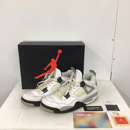 ナイキ NIKE スニーカー スニーカー 840606-192 AIR JORDAN 4 RETRO OG 29cm 箱有 29.0cm ロゴ、文字 白 / ホワイト / X 灰 / グレー / X 黒 / ブラック /  メンズ USED 古着 中古 10141042