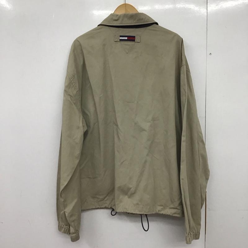 トミーヒルフィガー TOMMY HILFIGER ジャケット、上着 ジャンパー、ブルゾン ジップアップジャケット アウター カラージャケット 90s XL ロゴ、文字 ベージュ / ベージュ /  メンズ USED 古着 中古 10148131