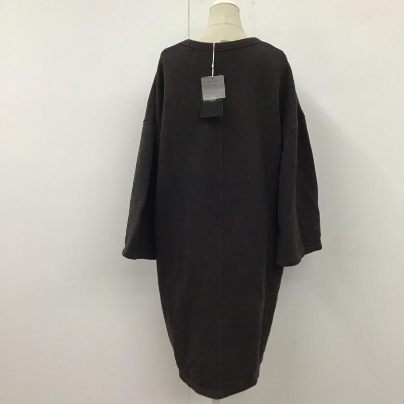 ザラ ZARA ワンピース ひざ丈スカート S 無地 チャコールグレー / チャコールグレー /  レディース USED 古着 中古 10120277