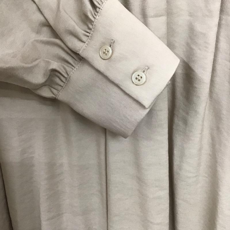 アパートバイローリーズ apart by lowrys ワンピース ロングスカート 長袖ロングワンピース ノーカラーシャツワンピース フレアスカート FREE 無地 ベージュ / ベージュ /  レディース USED 古着 中古 10142041