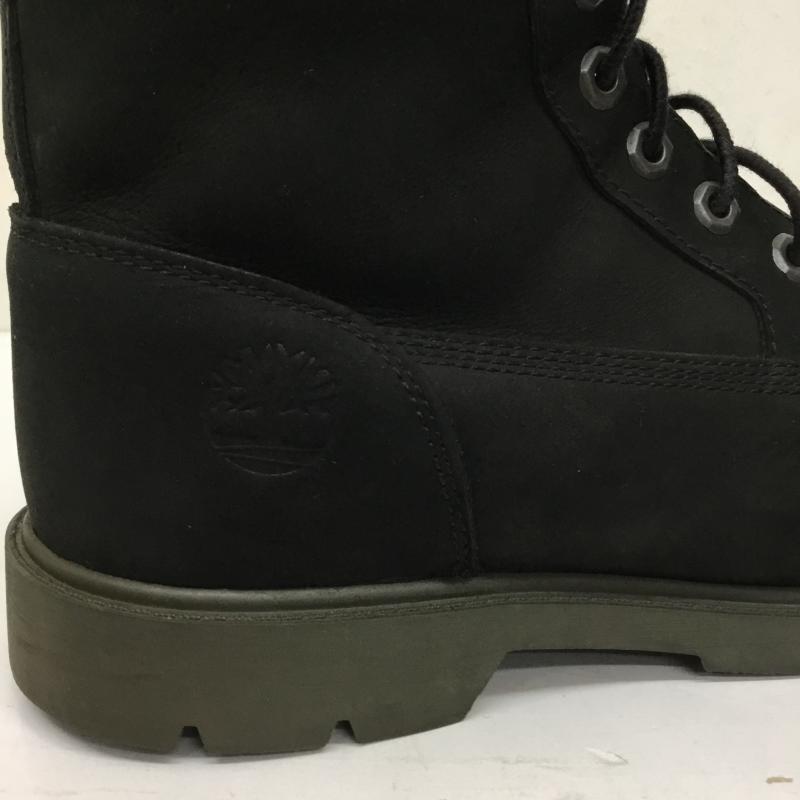 ティンバーランド Timberland ブーツ ショートブーツ A1ODY A1398 6インチ ヌバックブーツ 28.0cm ロゴ、文字 黒 / ブラック /  メンズ USED 古着 中古 10144478