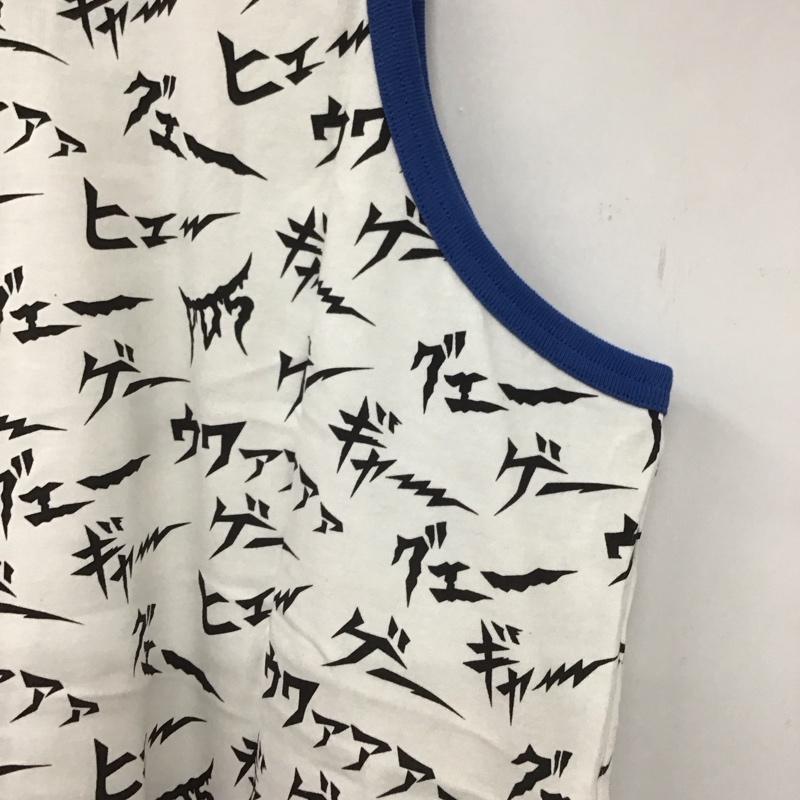 パンクドランカーズ PUNK DRUNKERS タンクトップ タンクトップ タンクトップ ノースリーブカットソー クルーネック プリント 白 / ホワイト /  メンズ USED 古着 中古 10140149