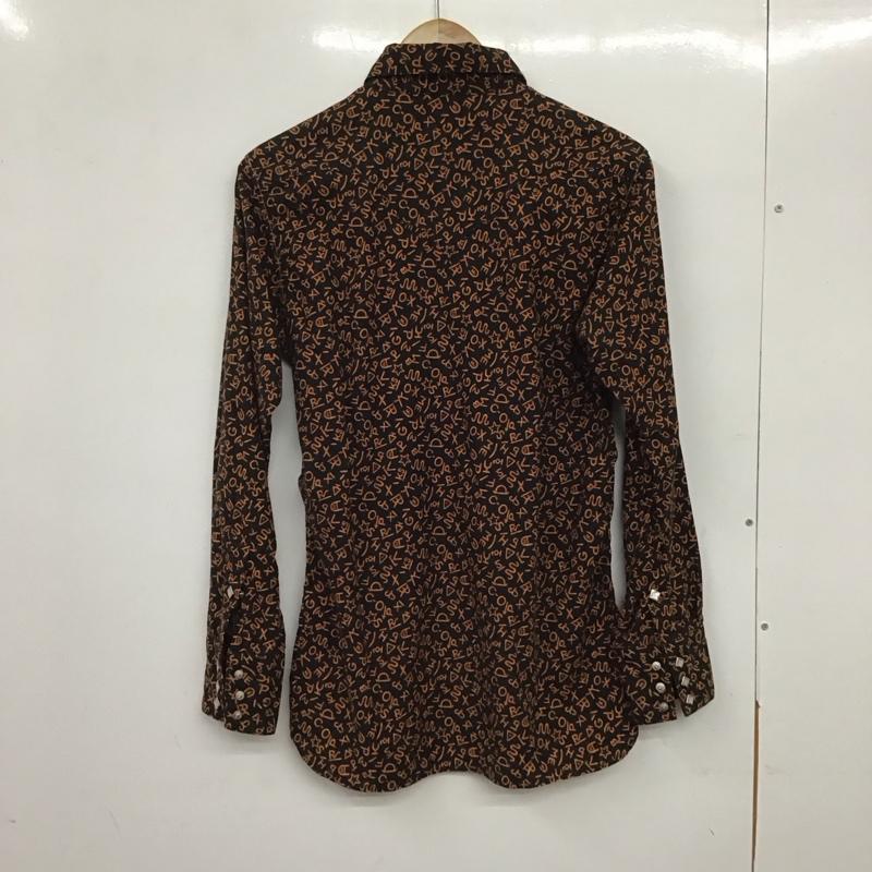 ファニー FUNNY シャツ、ブラウス 長袖 長袖シャツ 総柄シャツ カラーシャツ M 総柄 黒 / ブラック /  メンズ USED 古着 中古 10136556