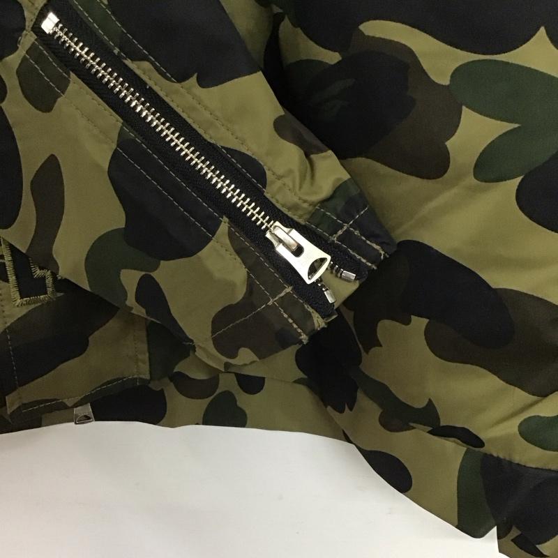 アベイシングエイプ A BATHING APE ジャケット、上着 ジャケット、ブレザー ジップアップジャケット ナイロンジャケット アウター L カモフラージュ柄・迷彩 マルチカラー / マルチカラー /  メンズ USED 古着 中古 10141806