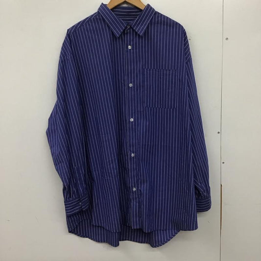 アイテムズ アーバンリサーチ ITEMS URBAN RESEARCH シャツ、ブラウス 長袖 長袖シャツ ストライプシャツ カラーシャツ L ストライプ 青 / ブルー /  メンズ USED 古着 中古 10139007