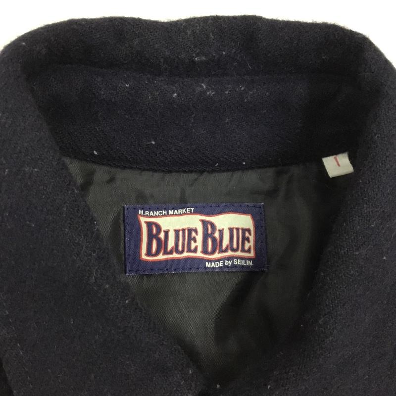 ブルーブルー BLUE BLUE シャツ、ブラウス 長袖 ワークシャツ 1 ロゴ、文字 紺 / ネイビー /  メンズ USED 古着 中古 10121233