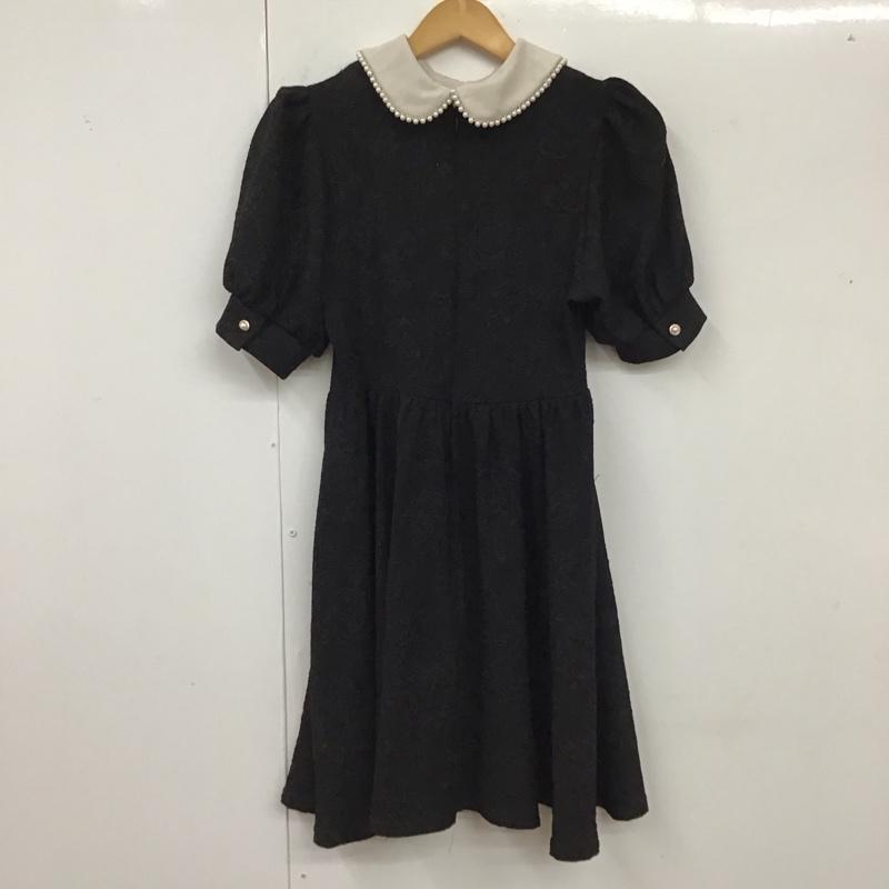 アンクルージュ ANKROUGE ワンピース ミニスカート M 無地 黒 / ブラック /  レディース USED 古着 中古 10120201