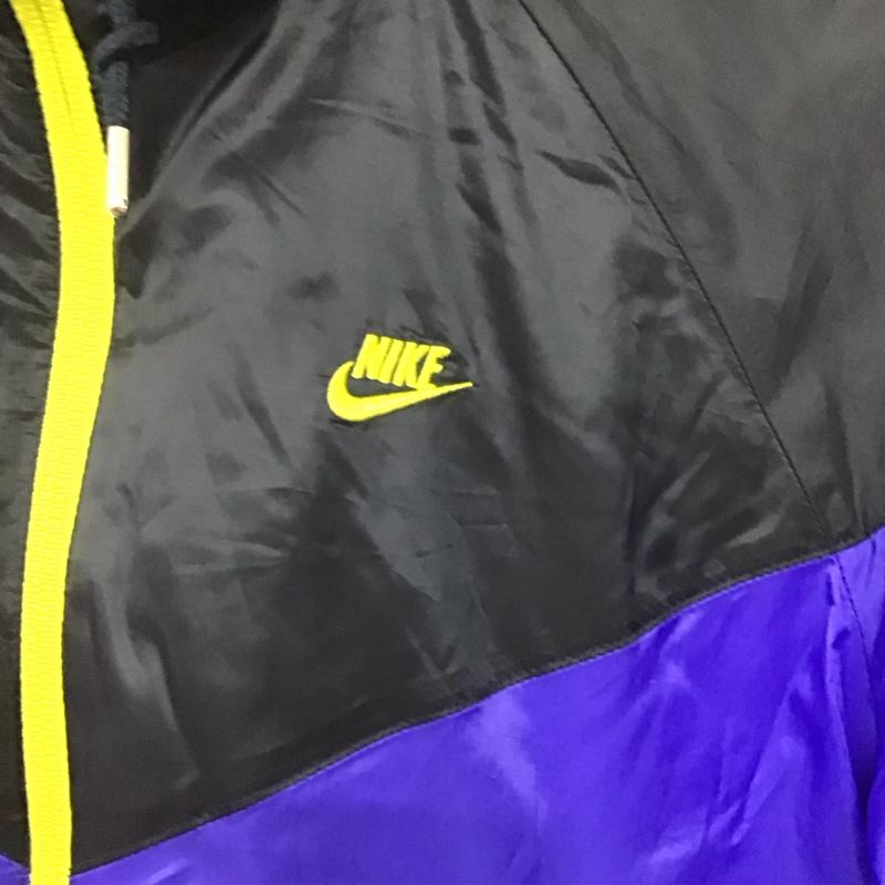 ナイキ NIKE ジャケット、上着 ジャケット、ブレザー 354693-474 フード付き スポーツウェア S ロゴ、文字 黒 / ブラック / X 青 / ブルー /  メンズ USED 古着 中古 10142153