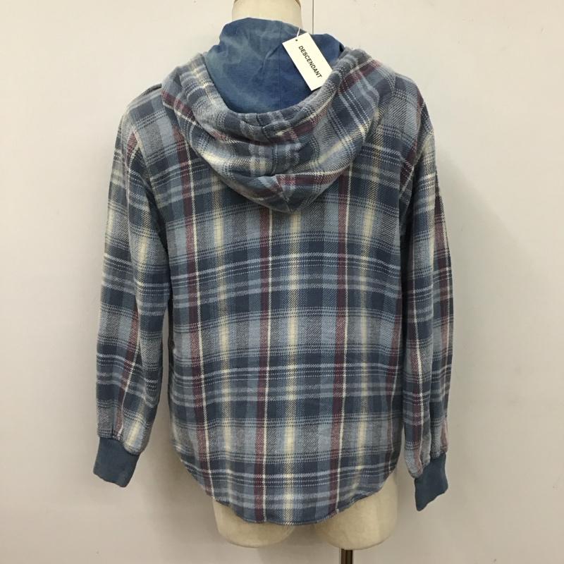 ディセンダント DESCENDANT シャツ、ブラウス 長袖 長袖シャツ チェックシャツ フード付き 1 チェック マルチカラー / マルチカラー /  メンズ USED 古着 中古 10127663