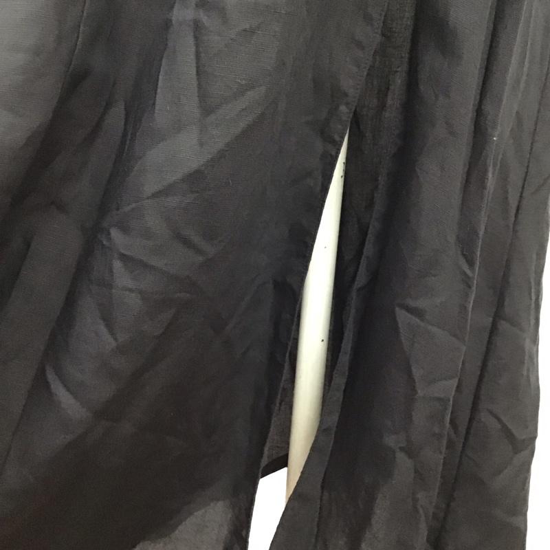 ザラ ZARA ワンピース ロングスカート ノースリーブロングワンピース フレアスカート サイドスリット S 無地 黒 / ブラック /  レディース USED 古着 中古 10117989