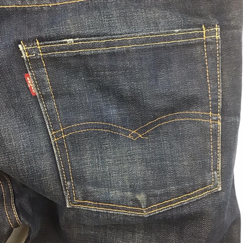 リーバイス Levi s パンツ デニム、ジーンズ 66501 日本製 W34 34インチ 無地 紺 / ネイビー /  メンズ USED 古着 中古 10107829