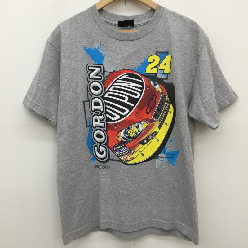 ユーズドクロージング used clothes Tシャツ 半袖 NASCAR プリント Ｔシャツ グレー　GORDON プリント 灰 / グレー /  メンズ USED 古着 中古 10130951