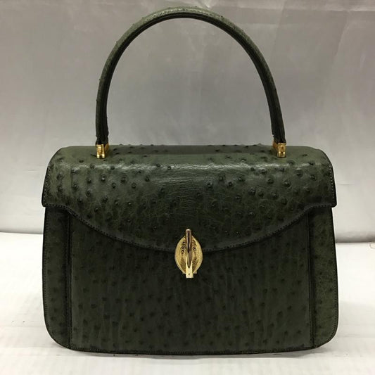 古着 USED ハンドバッグ ハンドバッグ 皮革 無地 カーキ / カーキ /  レディース USED 古着 中古 10112181