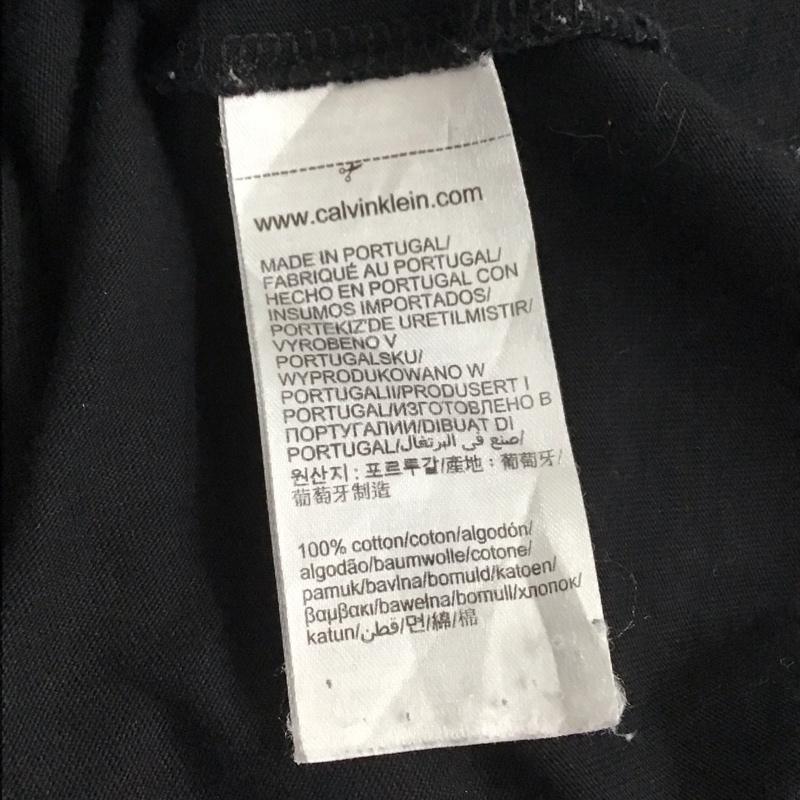 カルバン・クライン Calvin Klein Tシャツ 半袖 K10K104063 クルーネック L ロゴ、文字 黒 / ブラック /  メンズ USED 古着 中古 10140241