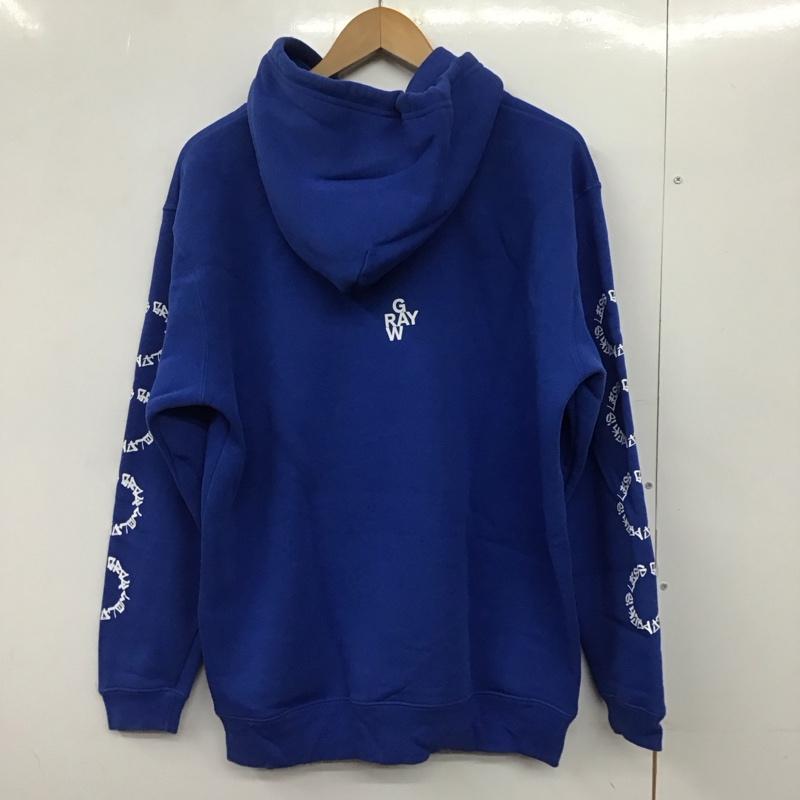 ロットワイラー ROTTWEILER パーカー 長袖 長袖パーカー プルオーバーパーカー スウェット XL プリント 青 / ブルー /  メンズ USED 古着 中古 10145886