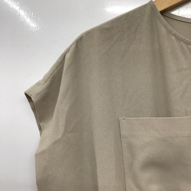 ロペピクニック ROPE  PICNIC ワンピース ロングスカート 半袖ロングワンピース シャツワンピース 38 無地 ベージュ / ベージュ /  レディース USED 古着 中古 10149693