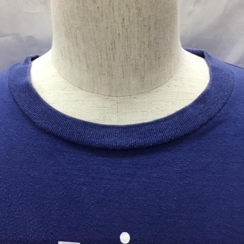 クーティー COOTIE Tシャツ 半袖 cte-16a330 COOTIEPrintS/STee 半袖カットソー プリントTシャツ L ロゴ、文字 青 / ブルー /  メンズ USED 古着 中古 10114594