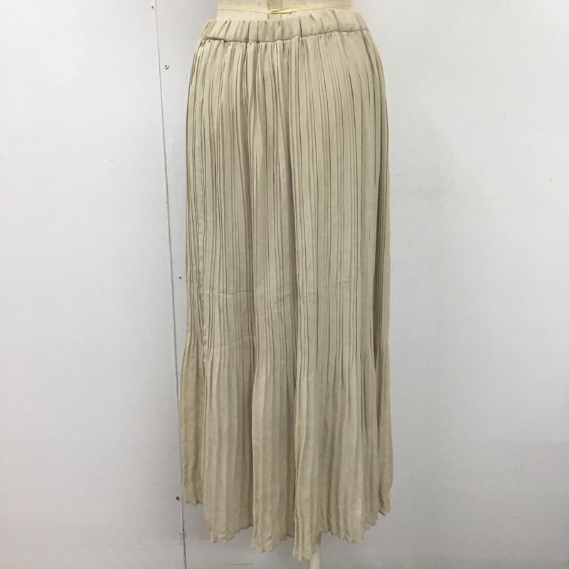 ローリーズファーム LOWRYS FARM スカート ロングスカート LF520041TK プリーツスカート FREE 無地 アイボリー / アイボリー /  レディース USED 古着 中古 10107508