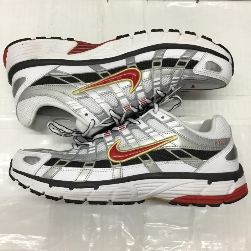 ナイキ NIKE スニーカー スニーカー BV1021-101 WMNS P-6000 28.5cm 28.5cm ロゴ、文字 銀 / シルバー / X 白 / ホワイト / X 赤 / レッド / X 金 / ゴールド /  メンズ USED 古着 中古 10116997