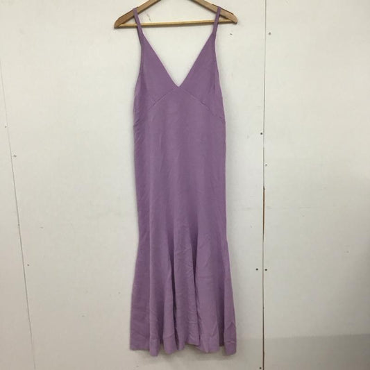 スローブイエナ SLOBE IENA ワンピース ロングスカート ロングワンピース ノースリーブワンピース フレアスカート 無地 紫 / パープル /  レディース USED 古着 中古 10147888