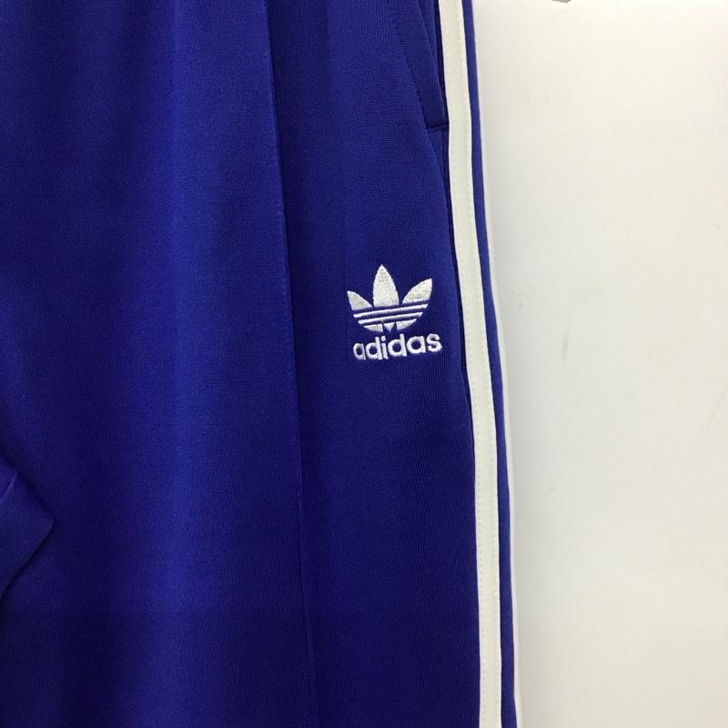 アディダス adidas パンツ ワークパンツ、ペインターパンツ klm63 ジャージ ワイドパンツ トラックパンツ XL ロゴ、文字 青 / ブルー /  メンズ USED 古着 中古 10136813