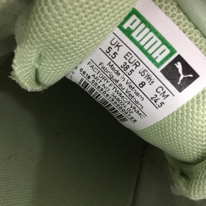 プーマ PUMA スニーカー スニーカー 368024 02 THUNDER DESERT WMNS 24.5cm 24.5cm ロゴ、文字 薄緑 / ライトグリーン /  レディース USED 古着 中古 10134540
