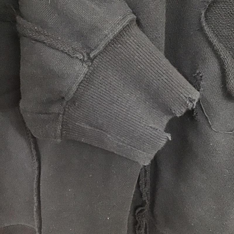 ジーナシス JEANASIS トレーナー 長袖 js064476cf スウェット ダメージ FREE 無地 黒 / ブラック /  レディース USED 古着 中古 10145469