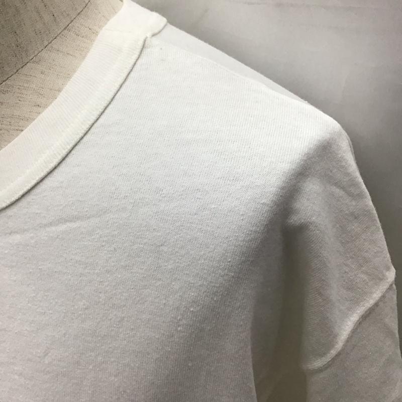 チャンピオン Champion Tシャツ 半袖 半袖カットソー プリントTシャツ クルーネックカットソー L プリント 白 / ホワイト /  メンズ USED 古着 中古 10120515