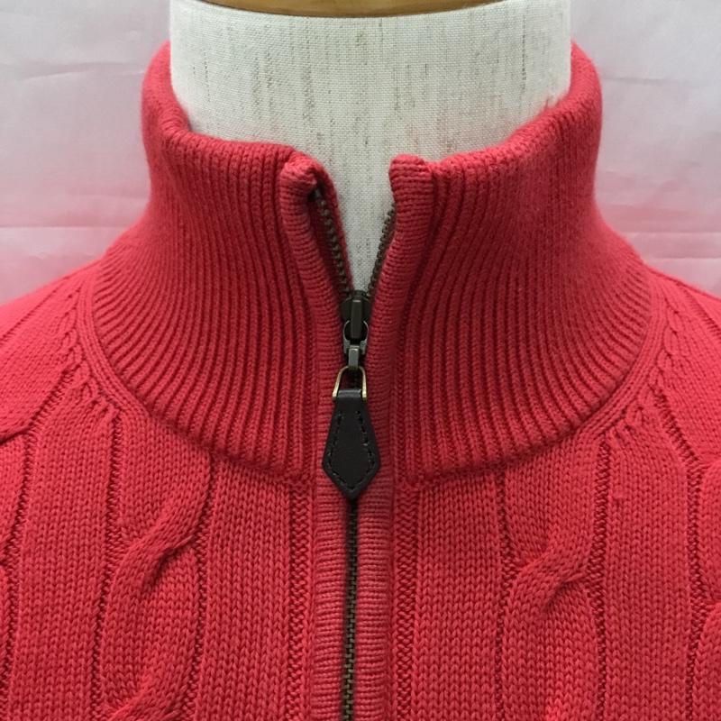 ブルックスブラザーズ BROOKS BROTHERS ニット、セーター 長袖 長袖ニットカットソー ニット セーター スタンドカラーネックニット M  赤 / レッド /  メンズ USED 古着 中古 10113341