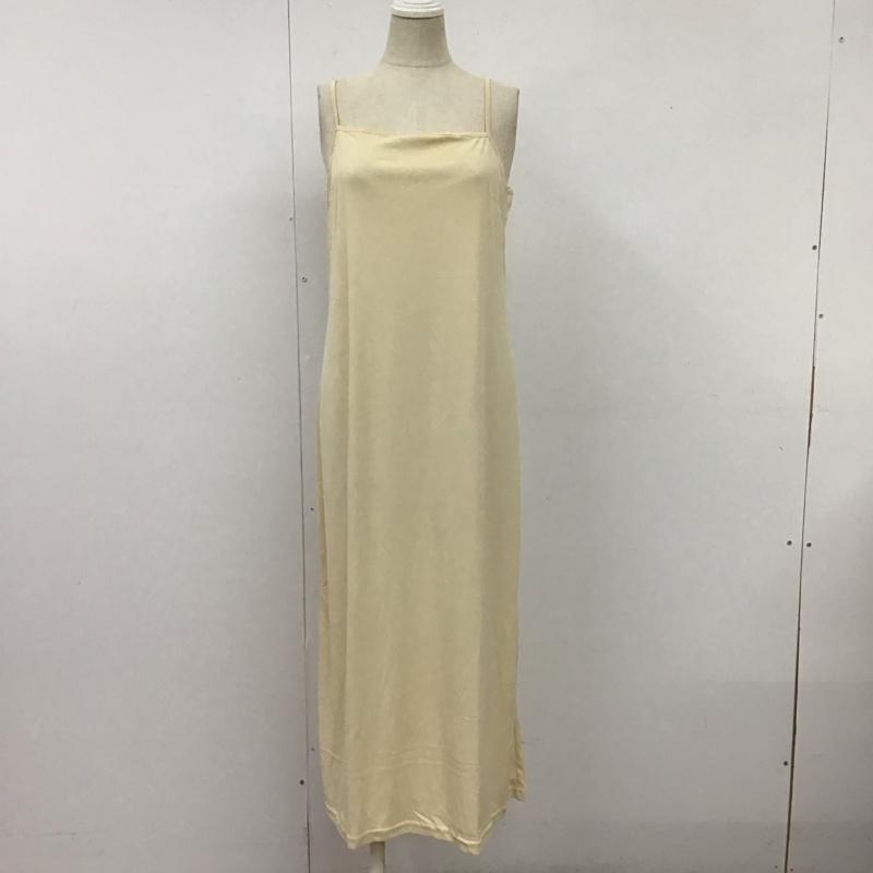 アパートバイローリーズ apart by lowrys ワンピース ロングスカート AP271052YG Vネック FREE 無地 黄 / イエロー /  レディース USED 古着 中古 10108616