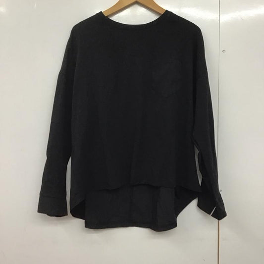 アズールバイマウジー AZUL BY MOUSSY Tシャツ 長袖 FREE 無地 黒 / ブラック /  レディース USED 古着 中古 10144267