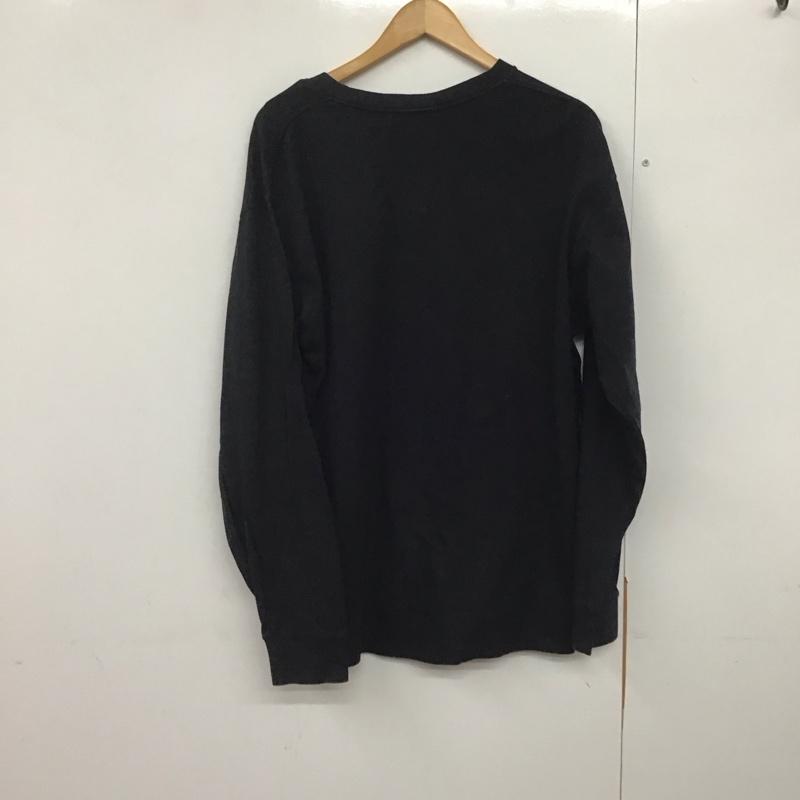 ベイプ BAPE カットソー 長袖 長袖カットソー 無地カットソー クルーネック XXL 無地 黒 / ブラック /  メンズ USED 古着 中古 10141411