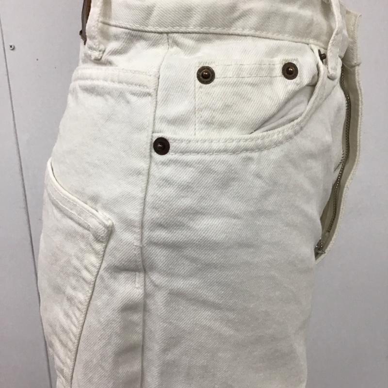 ザラ ZARA パンツ デニム、ジーンズ 9632 057 712 THE PETIT テーパードパンツ 無地 白 / ホワイト /  レディース USED 古着 中古 10112350