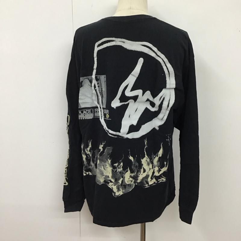 カクタスジャック Cactus Jack Tシャツ 長袖 L ロゴ、文字 黒 / ブラック /  メンズ USED 古着 中古 10124965